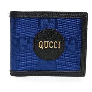 [구찌]GUCCI 구찌오프더그리드 반지갑 625573 4267블루 블랙