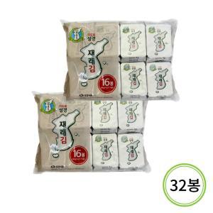 [지도표 성경김] 재래 식탁김 16단 4gx32봉