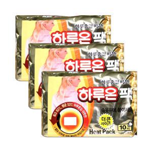 하루종일 따뜻한 하루온팩 더큰사이즈 붙이는 핫팩 30매