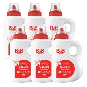 n비앤비 섬유세제(용기)1500ml 6개