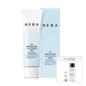 헤라 UV프로텍터 멀티디펜스 프레쉬 SPF50+PA4+, 50ML, 1개 + 증정 (딥 클렌징 오일, 50ml, 1개+ 익스트림포스 레포츠 SPF50, 15ml, 1개)