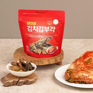 한선생 김치김부각 (30g) × 3봉지 유기농김 천연 발효양념 레포츠 간식