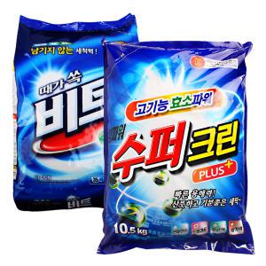 수퍼크린 세탁세제 10.5kg x1개 가루세제 스파크 슈퍼크린 수퍼타이