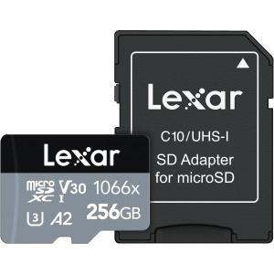 Lexar Professional 1066x 256GB microSDXC UHS-I 카드(SD 어댑터 포함), C10, U3, V30, A2, 풀 HD, 4K UHD