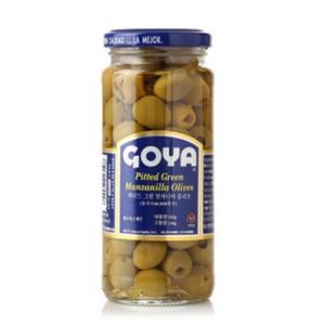 고야 피티드 그린 만자니야 올리브 332g goya olive