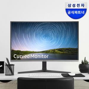 삼성전자 베젤리스 C32R500 32인치 커브드 모니터 LED 광시야각 눈 보호 사무용 업무용