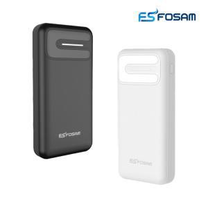 보조배터리 10000mAh 포샘 흰색 듀얼 슬림 고속충전