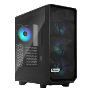 :프렉탈디자인 Fractal Design Meshify 2 Compact RGB Light 강화유리 컴퓨터 PC 케이스 (Black)