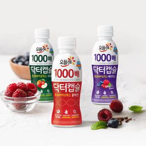 빙그레 요플레 닥터캡슐 프로텍트 130ml 3종 16입 / 플레인 사과 베리믹스