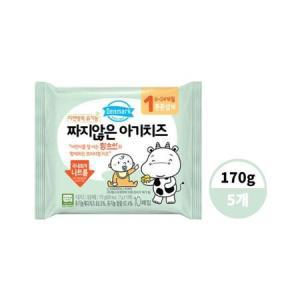 동원 덴마크 자연방목 유기농 짜지않은 아기치즈 1단계 170g(10매)*5개