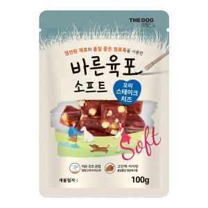 더독 올바른 소프트  사사미 오리 스테이크치즈 100g 애견용간식