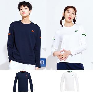 요넥스 남성 여성 공용긴팔티셔츠 231TL001U NV WH