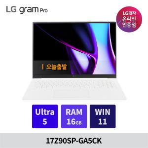 LG 그램 프로 17Z90SP-GA5CK Ultra5 16GB 256GB 윈도우11홈 탑재