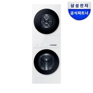 [포토포함 177만]삼성 비스포크 원바디 일체형 세탁기건조기세트 21kg+20kg WF2120HDWWC 타워형 드럼세탁기 건조기 화이트