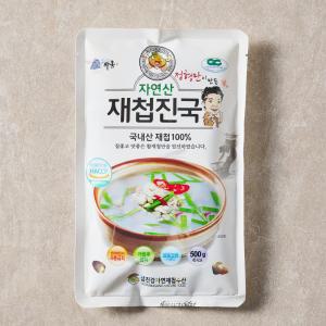 섬진강자연재첩수산 간편한 국내산  재첩국(500g) X 5팩, 10팩 / 하동식 저염식 해장국 즉석국 조미료 무첨가