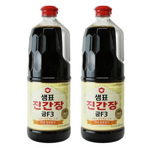 샘표 진간장 금F-3 1.7L x 2개 ,조림 볶음