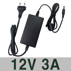 12V 3A  삼성 모니터 전원선일체형 어댑터,직류전원장치, SMPS, DC 12V3A