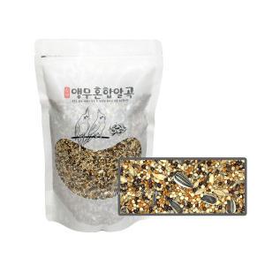 앵무새모이 꼼꼼 물세척 혼합알곡 900g /모란/왕관