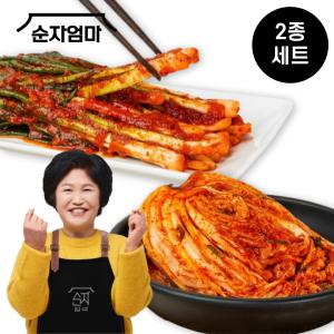 순자엄마 포기김치2kg +파김치2kg 프리미엄 세트