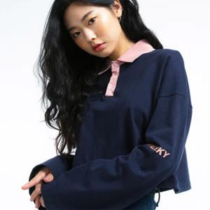 [한정특가/당일배송] 슈퍼레이티브 PK 크롭 카라티 (CROP PK LONG SLEEVE 2COLOR)