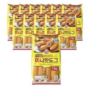 오뚜기 맛있는 미니 핫도그 5개입 250g 12개