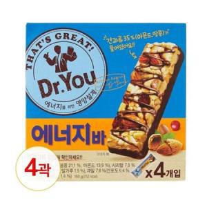 오리온 닥터유 에너지바 160g(4개입) x 4개 / 시리얼바 다이어트바 곡물바