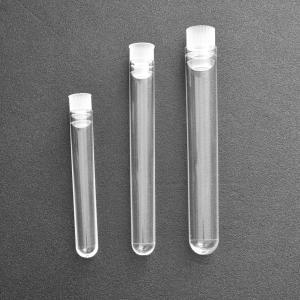 투명 플라스틱 시험관 Test tube 캡포함 PS재질 낱개판매