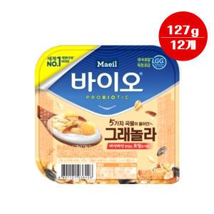 매일바이오 토핑요거트 오그래놀라 127g x 12개 냉장무배