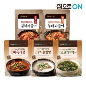 집으로ON 대구식 파육개장 500g x 5개 + 1개/설렁탕/미역국/짜글이 선택