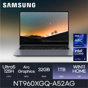 HMC/ 삼성 갤럭시북4 프로 NT960XGQ-A52AG / 1TB WIN11 / 고해상도 학생 사무용 가벼운 AI 노트북