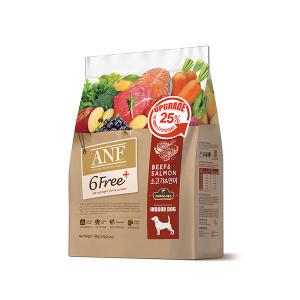 ANF 6free 플러스 인도어 독 소고기 연어, 1.6kg, 1개