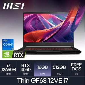 MSI노트북 Intel i7+4050 l Thin GF63 12VE i7 (RAM 16GB / 512GB) +마우스 증정 HMC