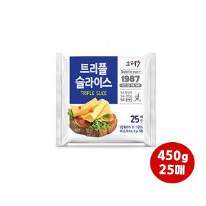 동원 소와나무 트리플슬라이스치즈 25매(450g) 3개입/냉장무배