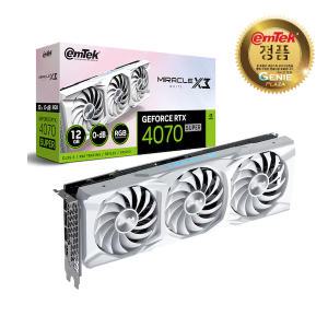 이엠텍 지포스 RTX 4070 SUPER MIRACLE X3 WHITE D6X 12GB