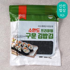 [품질보장] 김이가 소안도 프리미엄 구운 김밥김 100매 (220g)