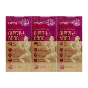 GNM자연의품격 아르기닌 6000 맥스 25g x 15포 3개 / 써클