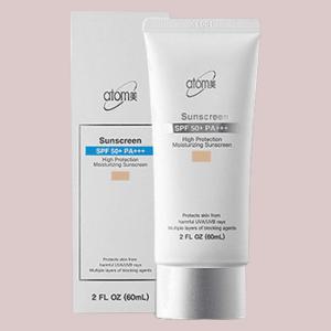 애터미 SPF50+ 촉촉한 차외선차단 선크림 베이지 60ml