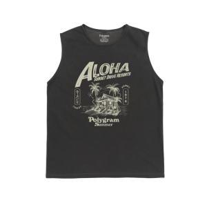 ALOHA PIGMENT DYED SLEEVELESS (BLACK)