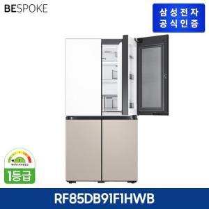 삼성 2024 비스포크 냉장고 5도어 RF85DB91F1HWB (사틴화이트+베이지)