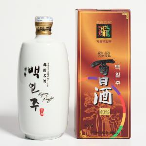 계룡백일주 백화명주 40도 400ml 청와대선정 선물세트 이성우명인 (케이스 포함)