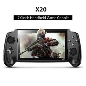 지지대 TV 연결 휴대용 게임 콘솔, X20, 7 인치, 5400mAh 충전식 배터리, 32GB 레트로 비디오  선물