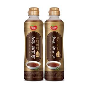 프리미엄 동원 참치액 900ml x 2 식자재 대용량 자취 캠핑 홈파티