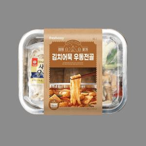 프레시지 캠핑포차 김치 어묵 우동전골 밀키트