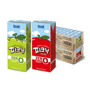 피크닉 청포도 제로, 200ml, 24개입, 1개 + 사과 제로, 200ml, 24개입, 1개