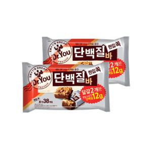 오리온 프로틴바 닥터유 단백질바 한입쏙 38p X 2개 (380g)