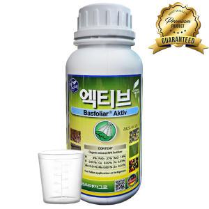 비료컴퍼니 엑티브500ml 뿌리활착제 뿌리발근 비료 마늘 고추 배추 종자소독 내병성 강화 식물 영양제 코리아아그로