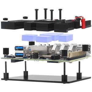 Orange Pi 5 Plus 알루미늄 케이스 액티브 패시브 냉각 쉘 실리콘 방열판 옵션 전원 공급 장치 OPI5 WiFi