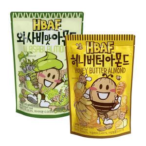 바프 허니버터 아몬드 / 와사비맛 아몬드 2종