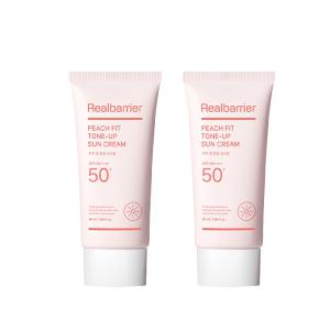 리얼베리어 피치 핏 톤업 선크림 SPF 50+ PA++++ 50ml 2개 매끈케어