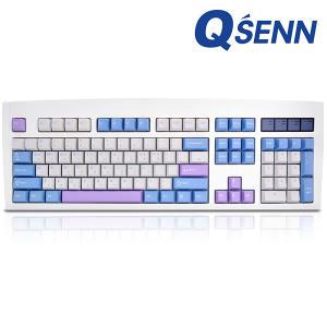 QSENN DT35 104 가스켓 유무선 기계식 블루퍼플 (저소음 바다축)